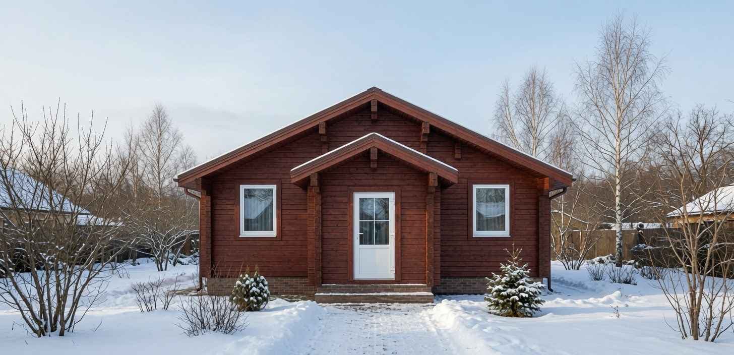 Дом из профилированного бруса «Небо звёзд», 8.5×5.5 м